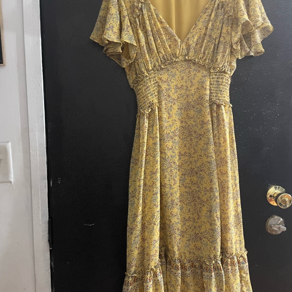 Floral Yellow Dress